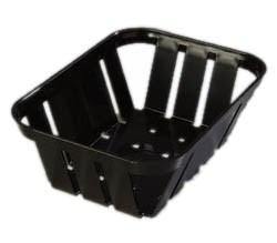 Carlisle 4403003 Stackable Black Munchie Basket 7-3/8" X 5-3/8"