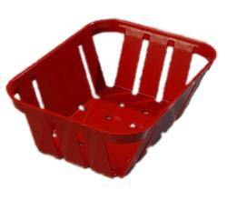 Carlisle 4403005 Stackable Red Munchie Basket 7-3/8" X 5-3/8"