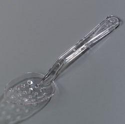 Carlisle 441107 11" Perforated Serving Spoon - Plastic, Clear