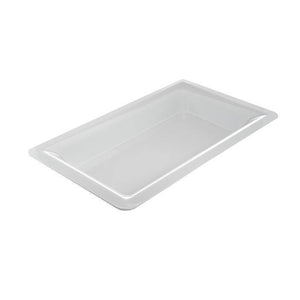 Carlisle 4442202 White Melamine Full Size 2-1/2" Deep Food Pan