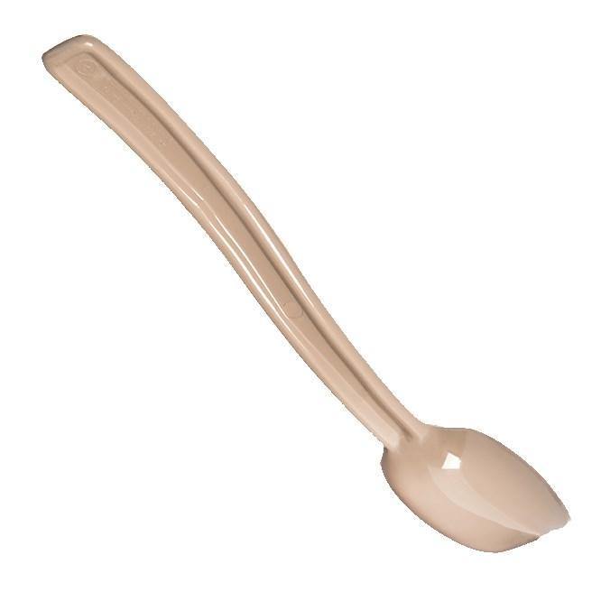Carlisle 446006 9"L Solid Salad/Buffet Spoon with 1/2 Oz Capacity, Plastic, Beige