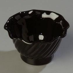 Carlisle 453003 Black 5 Oz. Tulip Dessert Dish