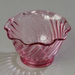 Carlisle 453055 Ice Pink 5 Oz. Tulip Dessert Dish