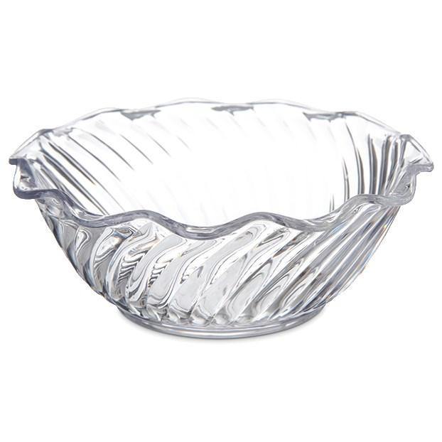 Carlisle 453407 Clear Polycarbonate 13 Oz. Tulip Berry Dish
