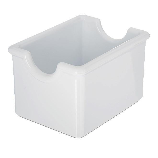 Carlisle 455002 White SAN Plastic Sugar Caddy