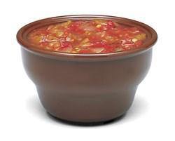 Carlisle 455328 8 Oz. Lennox Brown Round Melamine Deep Salsa Bowl