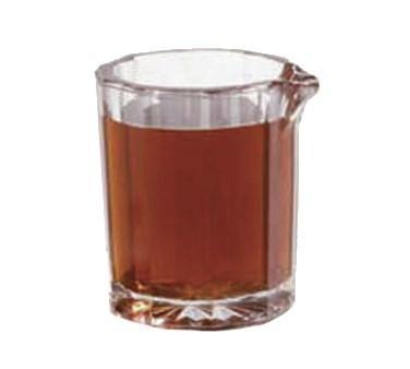 Carlisle 456007 2" Round Creamer/Syrup Pitcher with 2 Oz Capacity, Plastic, Clear