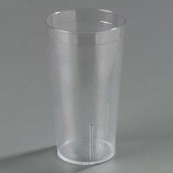 Carlisle 521207 12 Oz. Clear Plastic Stackable Tumbler