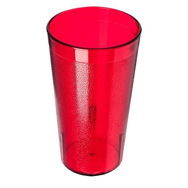 Carlisle 521210 12 Oz. Ruby Plastic Stackable Tumbler