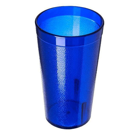 Carlisle 521247 12 Oz. Royal Blue Plastic Stackable Tumbler