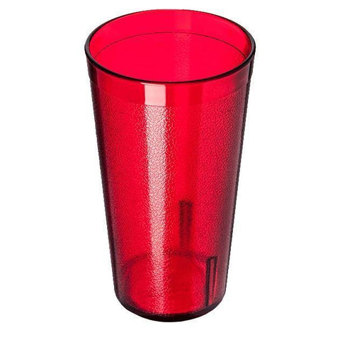 Carlisle 521610 16 Oz. Ruby Plastic Stackable Tumbler