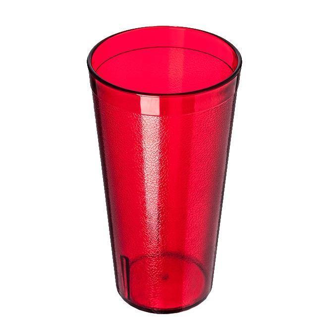 Carlisle 522010 20 Oz. Ruby Plastic Stackable Tumbler