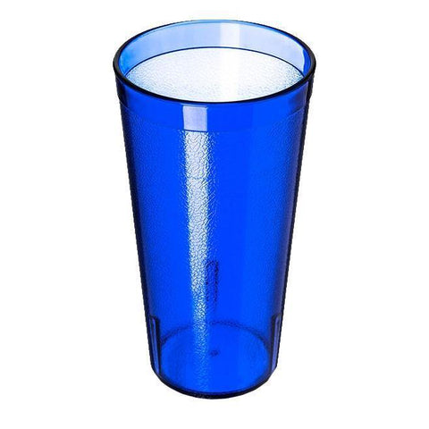 Carlisle 522047 20 Oz. Royal Blue Plastic Stackable Tumbler