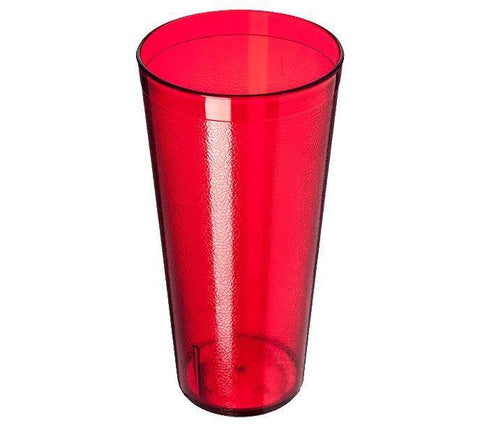 Carlisle 522410 24 Oz. Ruby Plastic Stackable Tumbler