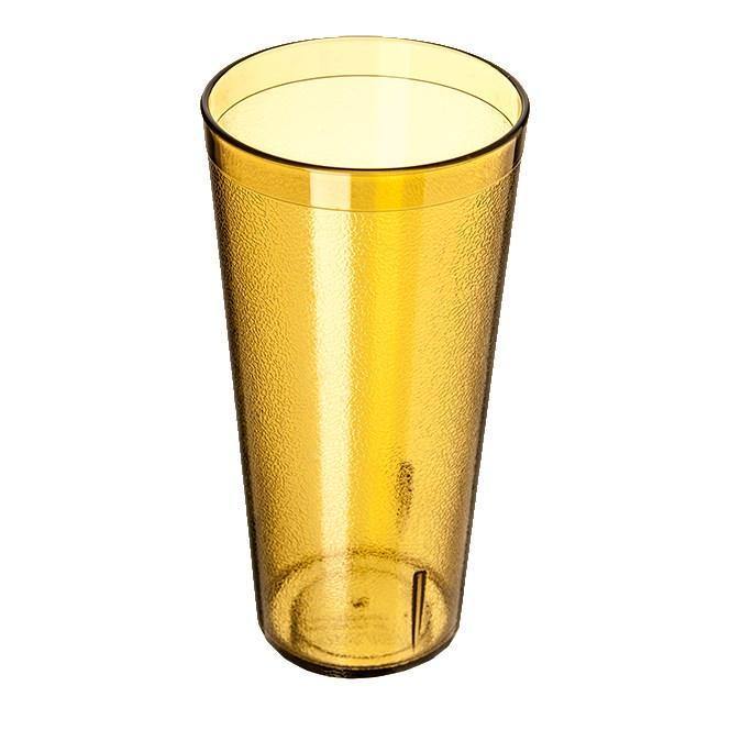 Carlisle 522413 24 Oz. Amber Plastic Stackable Tumbler