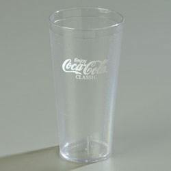 Carlisle 52243550G 24 Oz. Clear Plastic Stackable Tumbler