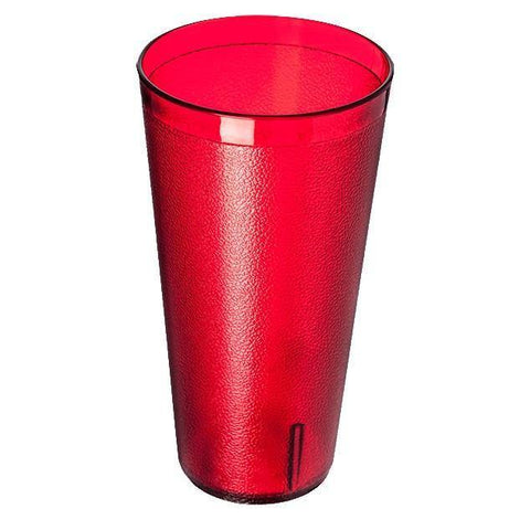 Carlisle 5232-63550I 32 Oz. Ruby Plastic Stackable Tumbler