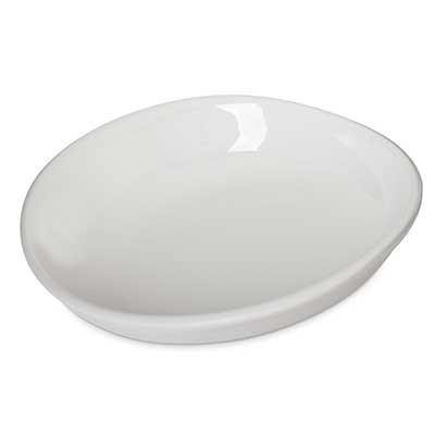 Carlisle 5300380 Stadia 9-1/2"Dia. Pasta Plate - Oblong, Greige Melamine