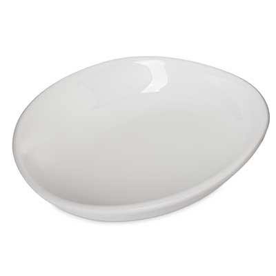 Carlisle 5300480 Stadia 9-1/2"Dia. Pasta Plate - Oblong, Greige Melamine