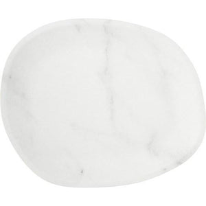 Carlisle 5310237 Ridge 13" White Marble Melamine Oblong Platter