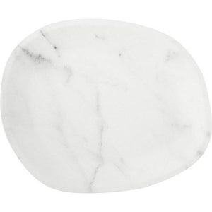 Carlisle 5310337 Ridge 18" White Marble Melamine Oblong Platter