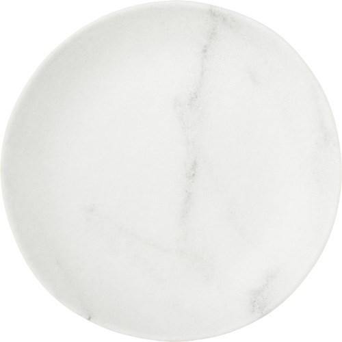 Carlisle 5310637 Ridge 9" White Marble Melamine Salad Plate