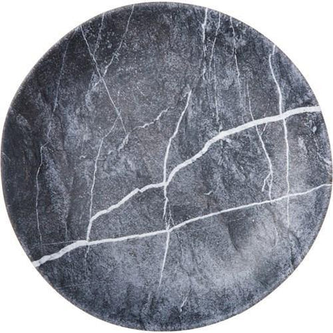 Carlisle 5310772 Ridge 10-1/2" Soapstone Melamine Dinner Plate