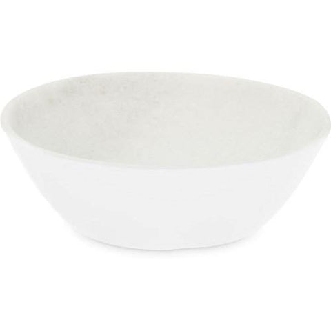 Carlisle 5311037 Ridge 4-1/2" White Marble Melamine Bullion Bowl