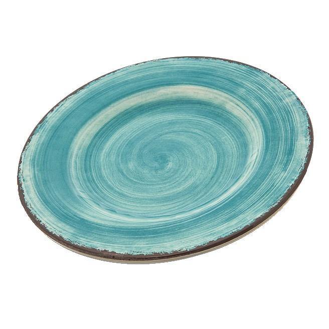 Carlisle 5400215 Mingle 9" Aqua Round Melamine Salad Plate