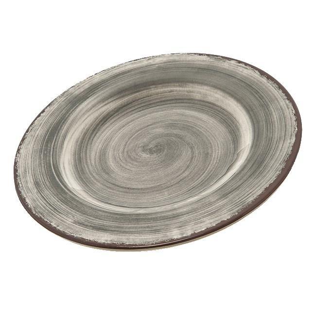 Carlisle 5400218 Mingle 9" Smoke Gray Round Melamine Salad Plate