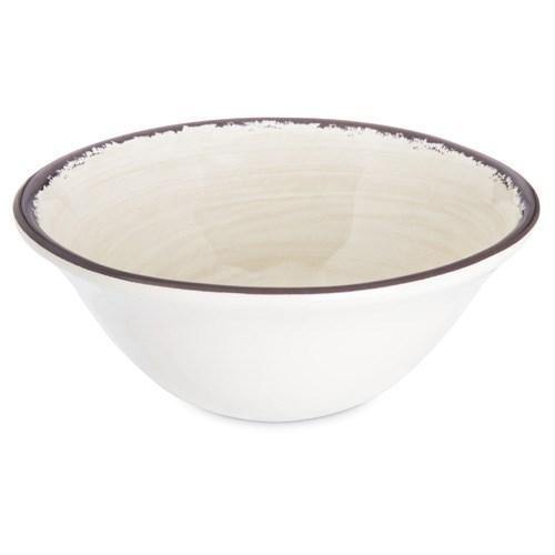 Carlisle 5400453 Mingle 27 Oz. Sweet Cream Melamine Ice Cream Bowl