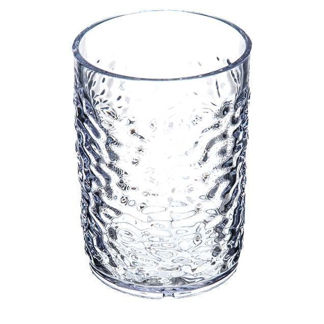 Carlisle 550507 Pebble Optic 5 Oz. Clear Plastic Tumbler