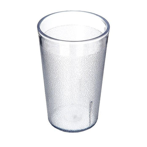 Carlisle 550607 9.5 Oz. Clear Plastic Stackable Tumbler