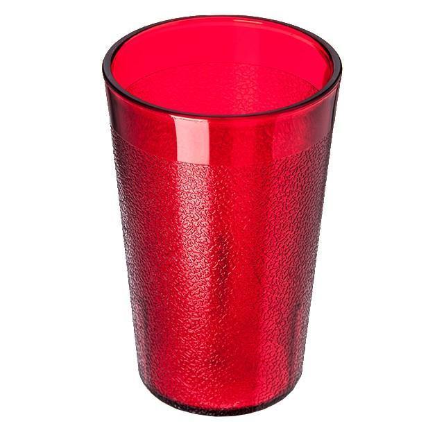 Carlisle 550610 9.5 Oz. Ruby Plastic Stackable Tumbler