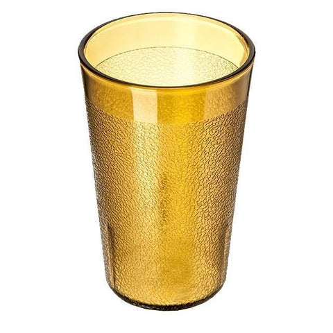 Carlisle 550613 9.5 Oz. Amber Plastic Stackable Tumbler