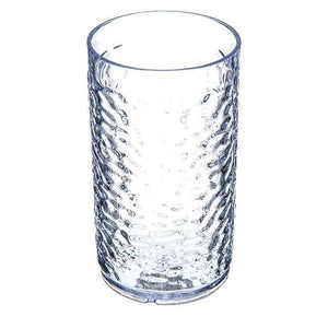 Carlisle 550807 Pebble Optic 8 Oz. Clear Plastic Tumbler