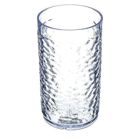 Carlisle 550807 Pebble Optic 8 Oz. Clear Plastic Tumbler