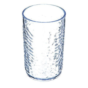 Carlisle 550907 Pebble Optic 9.5 Oz. Clear Plastic Tumbler