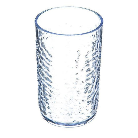 Carlisle 550907 Pebble Optic 9.5 Oz. Clear Plastic Tumbler