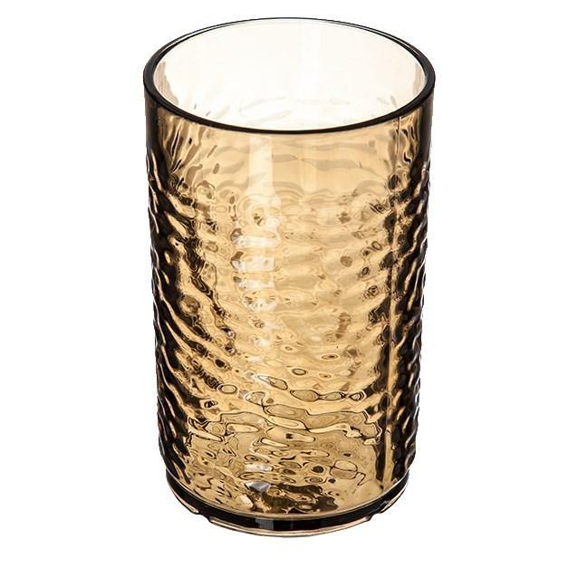 Carlisle 550918 Pebble Optic 9.5 Oz. Smoke Plastic Tumbler