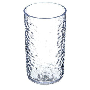 Carlisle 551207 Pebble Optic 12 Oz. Clear Plastic Tumbler