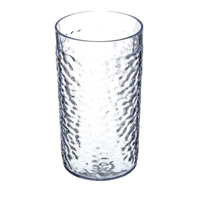 Carlisle 551707 Pebble Optic 16 Oz. Clear Plastic Tumbler