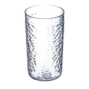 Carlisle 551707 Pebble Optic 16 Oz. Clear Plastic Tumbler