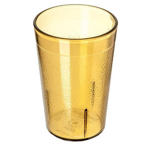 Carlisle 552613 8 Oz. Amber Plastic Stackable Tumbler