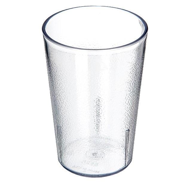 Carlisle 5526-207 8 Oz. Clear Plastic Stackable Tumbler