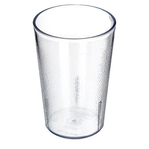 Carlisle 5526-207 8 Oz. Clear Plastic Stackable Tumbler