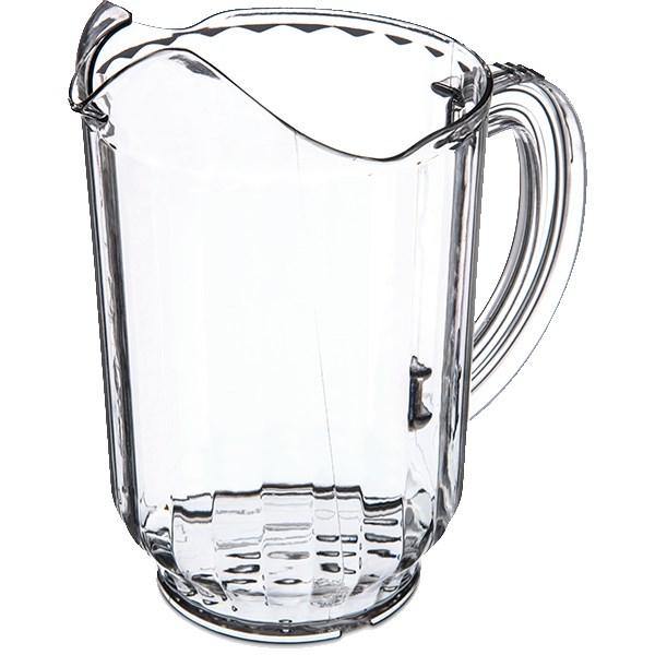 Carlisle 554007 Versapour 60 Oz. Clear Polycarbonate Beverage Pitcher