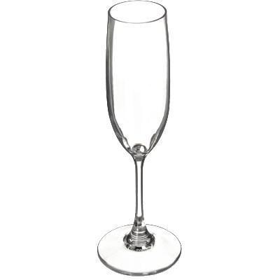 Carlisle 564407 6 Oz. Alibi Champagne Flute Clear, Plastic