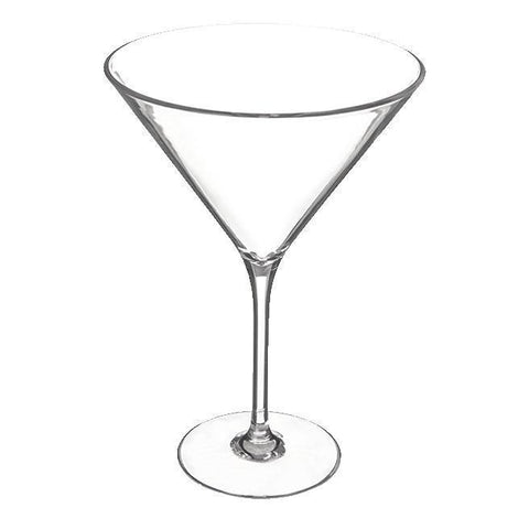 Carlisle 564607 9 Oz. Alibi Martini Glass Clear, Plastic