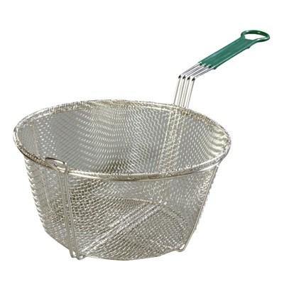 Carlisle 601029 Mesh Fryer Basket with Front Drain Hook, 9-3/4" Round , Steel